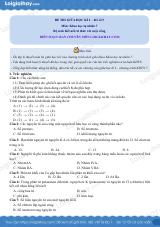 Đề thi giữa kì 1 KHTN 7 Kết nối tri thức - Đề số 9